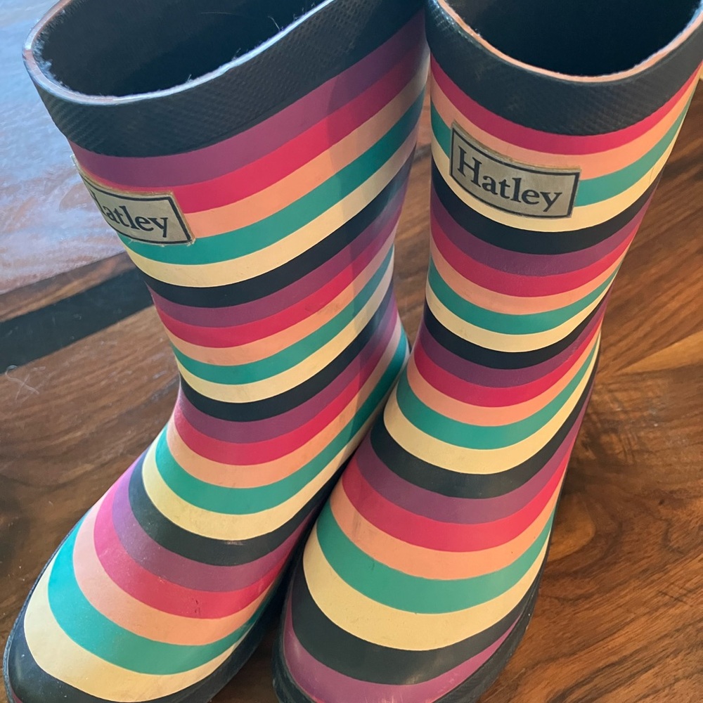 Hatley Multicolor Striped Boots